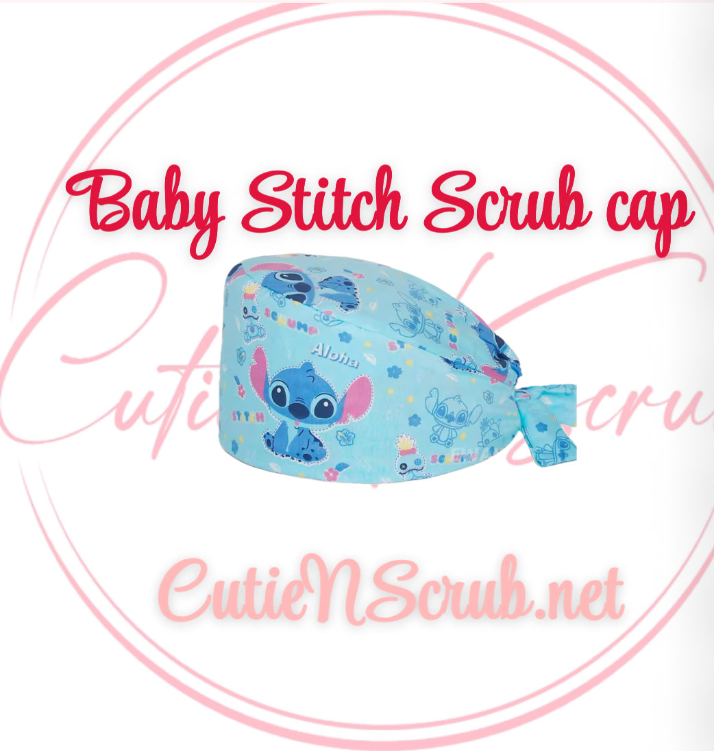 Baby stitch scrub cap