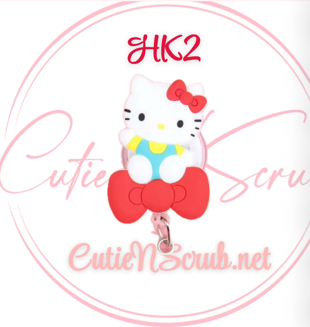 Red&White HelloKitty Badge HolderHK2