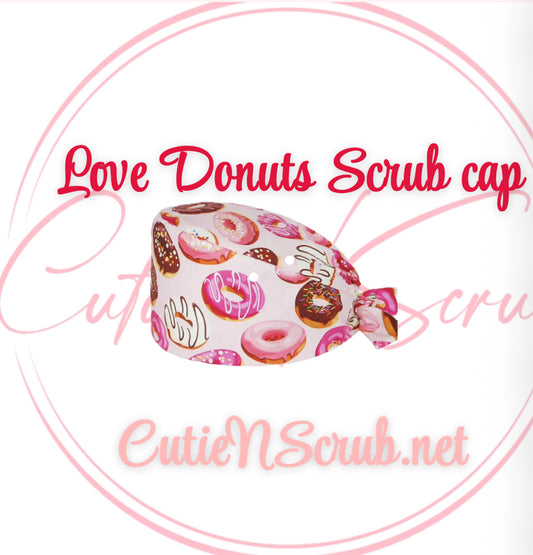 Love Donut Scrub Cap