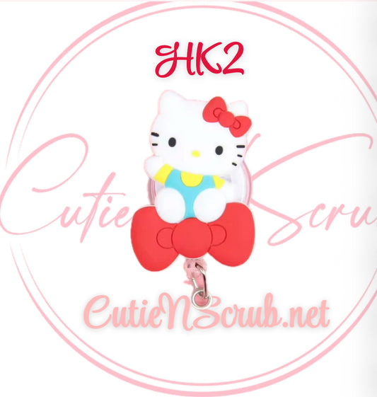 Red&White HelloKitty Badge HolderHK2