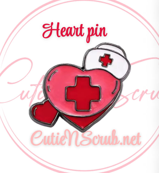 Heart pin