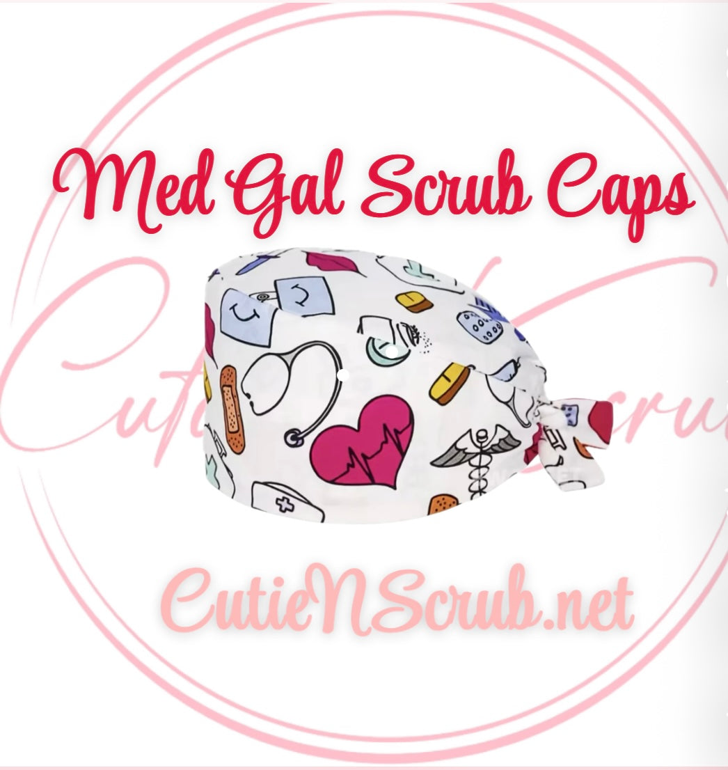 Med Gal Scrub Cap